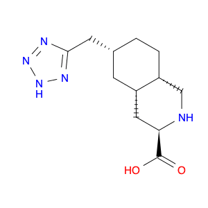 3-Isoquinolinecarboxylic acid, decahydro-6-(2H-tetrazol-5-ylmethyl)-, (3R,4aS,6R,8aS)-