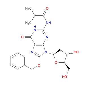Guanosine, 2'-deoxy-N-(2-methyl-1-oxopropyl)-8-(phenylmethoxy)- (9CI)