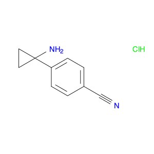 Benzonitrile, 4-(1-aminocyclopropyl)-, hydrochloride (1:1)