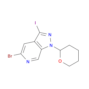 1H-Pyrazolo[3,4-c]pyridine, 5-bromo-3-iodo-1-(tetrahydro-2H-pyran-2-yl)-