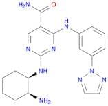 4-(3-(2H-1,2,3-Triazo-2-yl)phenylamino)-2-((1r,2s)-2-aminocyclohexylamino) pyrimidine-5-carboxamid…