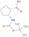 Cyclopentanecarboxylic acid, 2-[[(1,1-dimethylethoxy)carbonyl]amino]-, (1S,2R)-