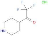 2,2,2-Trifluoro-1-(piperidin-4-yl)ethanone hydrochloride