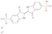 1H-Indole-5-sulfonic acid, 2-(1,3-dihydro-3-oxo-5-sulfo-2H-indol-2-ylidene)-2,3-dihydro-3-oxo-, po…