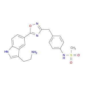 Methanesulfonamide, N-[4-[[5-[3-(2-aminoethyl)-1H-indol-5-yl]-1,2,4-oxadiazol-3-yl]methyl]phenyl]-