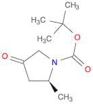1-Pyrrolidinecarboxylic acid, 2-methyl-4-oxo-, 1,1-dimethylethyl ester, (2S)-