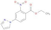 Benzoic acid, 2-nitro-4-(1H-pyrazol-1-yl)-, ethyl ester