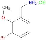 Benzenemethanamine, 3-bromo-2-methoxy-, hydrochloride (1:1)
