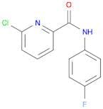 2-Pyridinecarboxamide, 6-chloro-N-(4-fluorophenyl)-