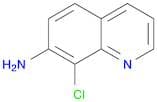 7-Quinolinamine, 8-chloro-