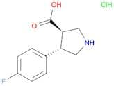 (+/-)-Trans-4-(4-fluoro-phenyl)-pyrrolidine-3-carboxylic acid, HCl