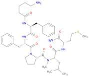 L-Methioninamide, N-(5-amino-1-oxopentyl)-L-phenylalanyl-L-phenylalanyl-L-prolyl-N-methyl-L-leucyl-