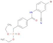 Phosphonic acid, [[4-[[(4-bromo-2-cyanophenyl)amino]carbonyl]phenyl]methyl]-, diethyl ester