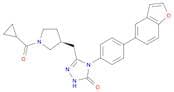 3H-1,2,4-Triazol-3-one, 4-[4-(5-benzofuranyl)phenyl]-5-[[(3S)-1-(cyclopropylcarbonyl)-3-pyrrolidin…