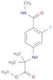 Alanine, N-[3-fluoro-4-[(methylamino)carbonyl]phenyl]-2-methyl-, methyl ester