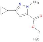 1H-Pyrazole-5-carboxylic acid, 3-cyclopropyl-1-methyl-, ethyl ester