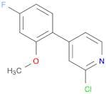 2-chloro-4-(4-fluoro-2-methoxyphenyl)pyridine