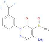 5-Amino-4-(methylsulfinyl)-2-(3-(trifluoromethyl)phenyl)pyridazin-3(2H)-one