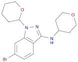 6-Bromo-1-(tetrahydro-2H-pyran-2-yl)-N-(tetrahydro-2H-pyran-4-yl)-1H-indazol-3-amine