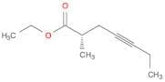 4-Heptynoic acid, 2-methyl-, ethyl ester, (2S)-