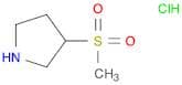 Pyrrolidine, 3-(methylsulfonyl)-, hydrochloride (1:1)