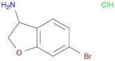 3-Benzofuranamine, 6-bromo-2,3-dihydro-, hydrochloride (1:1)