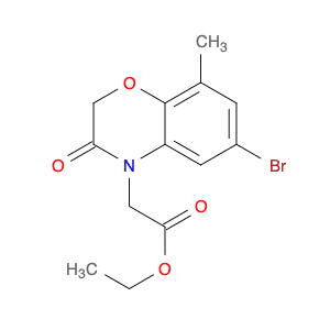 Ethyl 2-(6-bromo-8-methyl-3-oxo-2H-benzo[b][1,4]oxazin-4(3H)-yl)acetate