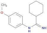 Benzenamine, N-(cyclohexylcarbonimidoyl)-4-methoxy-