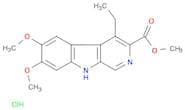 9H-Pyrido[3,4-b]indole-3-carboxylic acid, 4-ethyl-6,7-dimethoxy-, methyl ester, hydrochloride (1:1)
