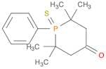 4-Phosphorinanone, 2,2,6,6-tetramethyl-1-phenyl-, 1-sulfide
