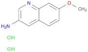 3-Quinolinamine, 7-methoxy-, hydrochloride (1:2)