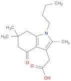 1H-Indole-3-acetic acid, 1-butyl-4,5,6,7-tetrahydro-2,6,6-trimethyl-4-oxo-