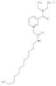 Pyridinium, 3-[(diethylamino)carbonyl]-1-[2-(dodecylamino)-2-oxoethyl]-, chloride (1:1)