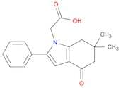 2-(6,6-Dimethyl-4-oxo-2-phenyl-4,5,6,7-tetrahydro-1H-indol-1-yl)acetic acid