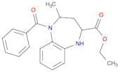 1H-1,5-Benzodiazepine-2-carboxylic acid, 5-benzoyl-2,3,4,5-tetrahydro-4-methyl-, ethyl ester