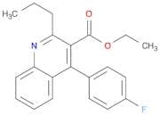 3-Quinolinecarboxylic acid, 4-(4-fluorophenyl)-2-propyl-, ethyl ester