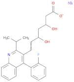 6-Heptenoic acid, 7-[4-(2-fluorophenyl)-2-(1-methylethyl)-3-quinolinyl]-3,5-dihydroxy-, sodium sal…