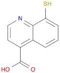 4-Quinolinecarboxylic acid, 8-mercapto-