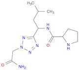 2H-Tetrazole-2-acetamide, 5-[3-methyl-1-[(2-pyrrolidinylcarbonyl)amino]butyl]-