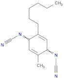Cyanamide, (2-hexyl-5-methyl-2,5-cyclohexadiene-1,4-diylidene)bis- (9CI)