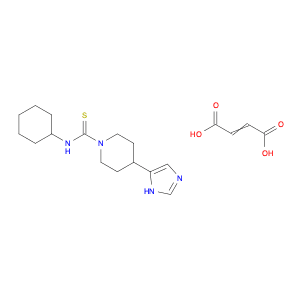 1-Piperidinecarbothioamide, N-cyclohexyl-4-(1H-imidazol-5-yl)-, 2-butenedioate (1:1)