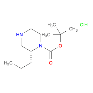 1-Piperazinecarboxylic acid, 2-propyl-, 1,1-dimethylethyl ester, hydrochloride (1:1), (2R)-