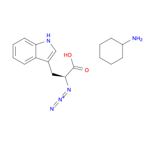 1H-Indole-3-propanoic acid, α-azido-, compd. with cyclohexanamine (1:1), (αS)-