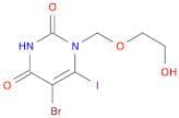 2,4(1H,3H)-Pyrimidinedione, 5-bromo-1-[(2-hydroxyethoxy)methyl]-6-iodo-