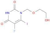 2,4(1H,3H)-Pyrimidinedione, 5-fluoro-1-[(2-hydroxyethoxy)methyl]-6-iodo-