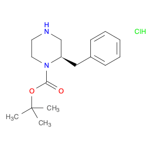 1-Piperazinecarboxylic acid, 2-(phenylmethyl)-, 1,1-dimethylethyl ester, hydrochloride (1:1), (2R)-