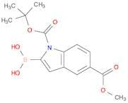 (1-(tert-Butoxycarbonyl)-5-(methoxycarbonyl)-1H-indol-2-yl)boronic acid