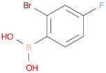 Boronic acid, B-(2-bromo-4-fluorophenyl)-