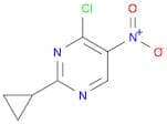 Pyrimidine, 4-chloro-2-cyclopropyl-5-nitro-