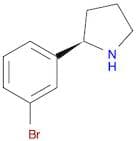 Pyrrolidine, 2-(3-bromophenyl)-, (2R)-